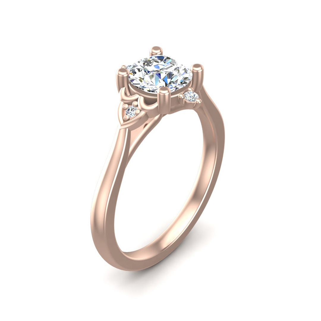 Aspen Art Deco Engagement Ring